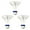 Blanc, variante sur Kyusrd Aubaines d'Été pour Terrasse Extérieure!Boutons de Navette Extérieurs Coupe-Vent 3 Pcs, pour l'Entraînement au Badminton en Nylon