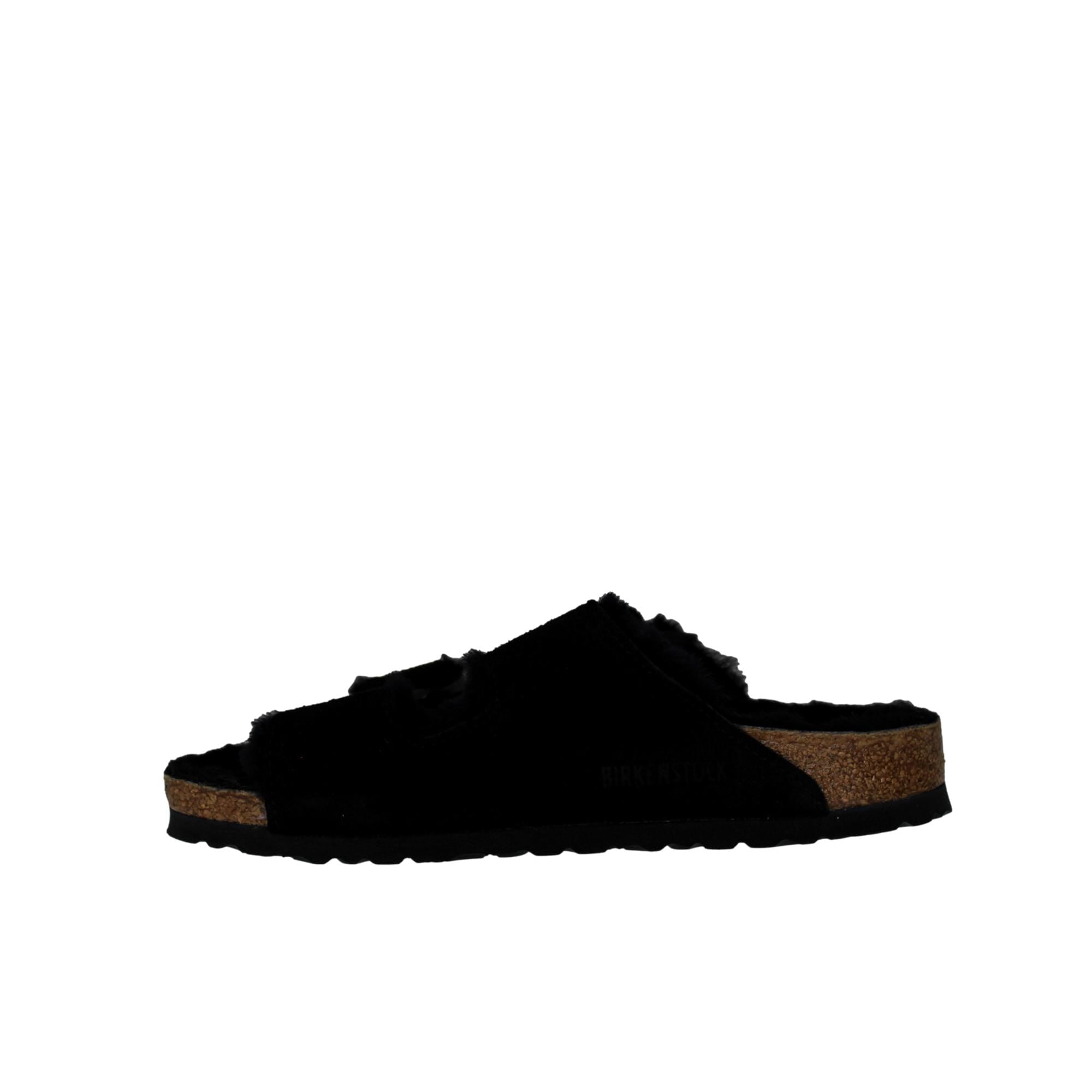 Birkenstock Womens Arizona Suede Fur Lined Footbed Sandals