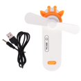 thumbnail image 1 of ventidor de mano portátil USB Recargable Air Travel Orange naranja perfke Ventilador USB de mano, 1 of 9