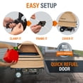 thumbnail image 3 of GenTent Open Frame Universal Steel Clamp Kit – Universal Kit for Portable Generators - Flame Retardant, Waterproof Vinyl (Standard - Tan) Generator Tent, 3 of 6