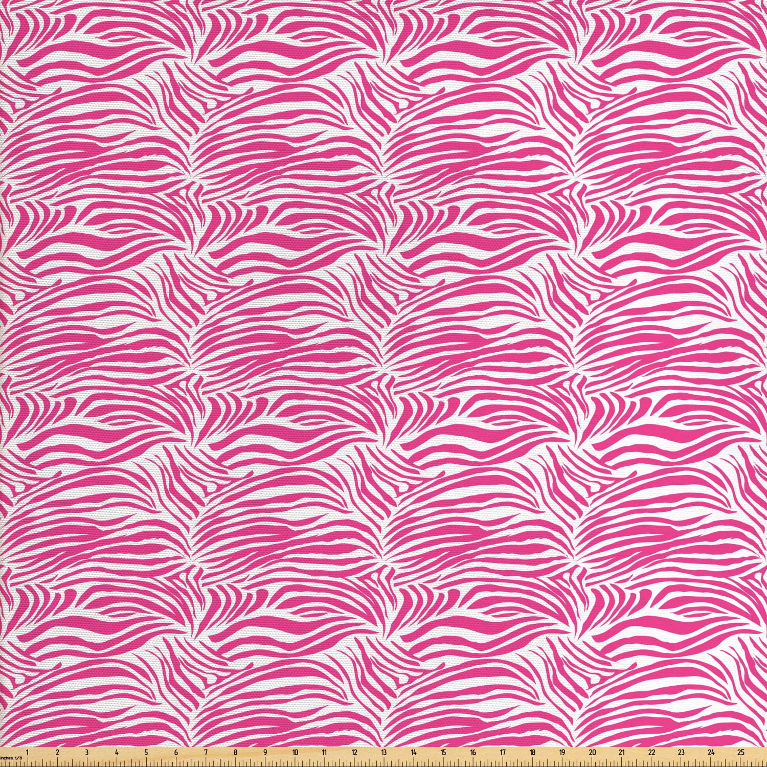 Zebra Print Fabric by the Yard, Striped Zebra Animal Skin Pattern in