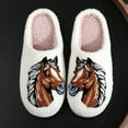 thumbnail image 4 of Leozcaa Cute Animal Slippers for Women Indoor Outdoor Memory Foam House Slipper Soft Warm Cozy Fuzzy Shoes, 4 of 5