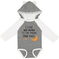 thumbnail image 3 of Inktastic I Love My Noni to the Moon and Back Boys or Girls Long Sleeve Baby Bodysuit, 3 of 5
