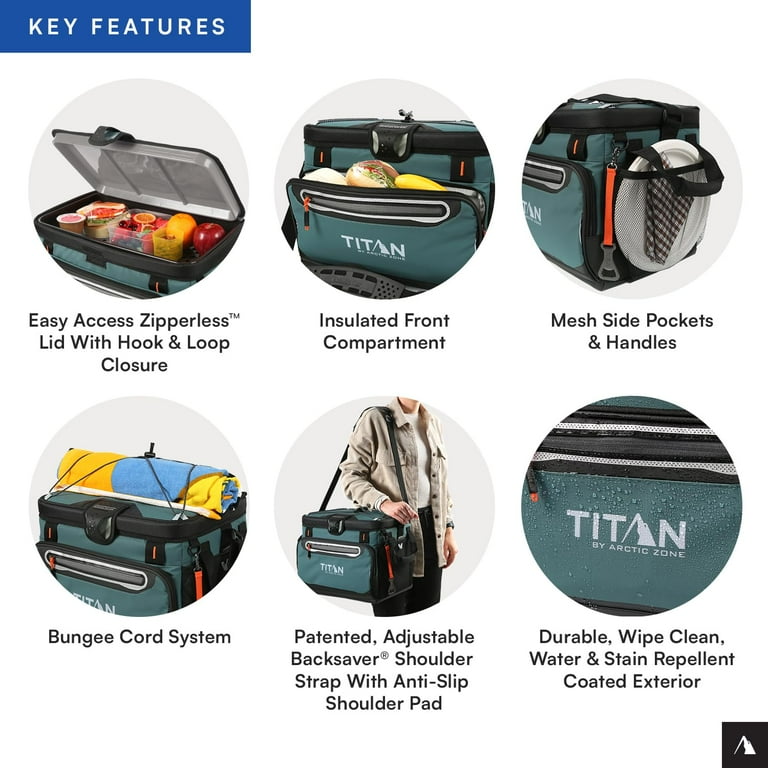 Titan by Arctic Zone, Zipperless Cooler, 48 Can, Jungle Hunt