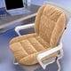 thumbnail image 4 of Cojín de asiento calefactado para silla de oficina | Microfibra suave, respaldo grueso, acolchado elástico, correa ajustable, funda lavable extraíble, comodidad de invierno, 1 paquete, 4 of 7