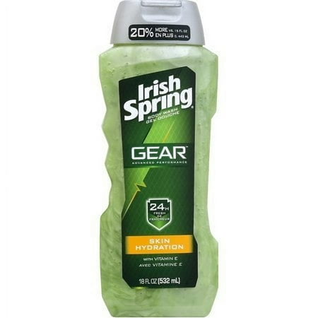 Irish Spring Gear Body Wash, Hydrating, 18 Ounce