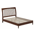 thumbnail image 2 of AFI Orleans Full Solid Wood Low Profile Sleigh Platform Bed, Walnut, 2 of 12