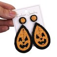 thumbnail image 3 of Halloween Earrings Beaded Boo Earrings for Women Spooky Ghost Pumpkin Drop Dangle Earrings Handmade Gothic Costume Party Earrings Holiday Festive Jewelry Gifts, 3 of 8