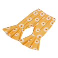 thumbnail image 3 of Toddler Baby Girl Bell Bottom Flared Pants Daisy Ruffle Pants Leggings Trousers, 3 of 6
