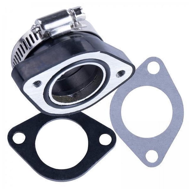 Adaptador de admisión de carburador,VM24 Bota del colector de admisión de carburador de 28 mm,Adaptador de admisión de carburador con juntas a prueba de aceite,Adaptador de admisión de