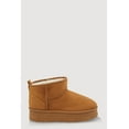 thumbnail image 2 of Women's Sherpa Lined Pull Tab Faux Suede Platform Ankle Boots, 2 of 3