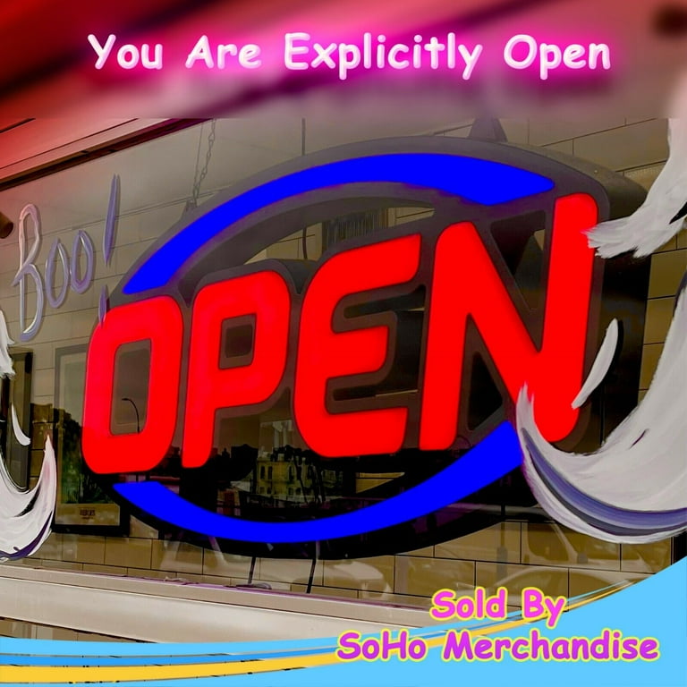 Ultra Bright Jumbo 32 Inch LED Business Open Sign with
