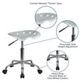 thumbnail image 5 of Flash Furniture Vibrant Silver Tractor Seat and Chrome Stool, 5 of 12