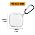thumbnail image 3 of TPU Wireless Headset Case With Carabiner Compatible For Galaxy Buds Pro/Live, 3 of 5