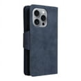 thumbnail image 2 of Case for iphone 16 Pro Max Card Holder Zipper Wallet Cover Magnetic Leather with Hand Strap, 2 of 5