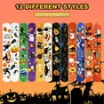 thumbnail image 5 of 24 Halloween Slap Bracelets Craft Bulk with Spider, Pumpkins, Animal Print for Homeschooling Kids Trick or Treat Party Favors, Classroom Prizes, Exchanging Gifts, Non-candy Gift, 5 of 7