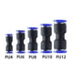 thumbnail image 4 of PY / PU / PV / PE / HVFF / LSA 4MM a 1 2MM Accesorios de conexión de tubo de ajuste neumático AIR AIR AIR TUBO DE AGUA RÁPIDA PUSH EN LA MANGUERA CURNO AUTOMÁTICO, 4 of 7