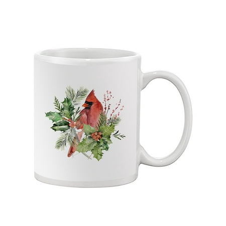

Cardinal Holly Christmas. Mug - Jennifer Paxton Parker Designs