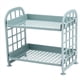 thumbnail image 2 of 2X Storage Estantes, Estantes de PláStico PequeñOs para Almacenamiento - EstanteríA de Estantes de 2 Niveles, Organizador de BañO de Estantes de Cocina (Azul NóRdico), 2 of 9