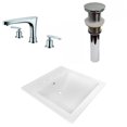 thumbnail image 1 of American Imaginations 21.5-in. W 3H8-in. Ceramic Top Set In White Color - Drain Incl. AI-33257, 1 of 9
