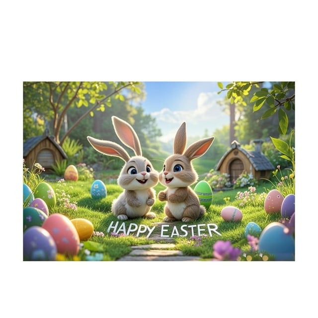 Binwennn Easter Bunny Pattern Soft Velvet Carpet Festive Atmosphere Cute Decoration A Must Have Carpet For A Warm Home 40X60CM B1 Dining Carpet Rugs 8x10 Throw Blankets Carpet Area Rug Small Carpet