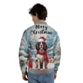 thumbnail image 5 of Merry Christmas English Springer Spaniel Enjoys Woofmas Winter Xmas Holiday All Over Print 3D Baseball Jacket Springers Dog Lover Gifts Bomber Jacket Softball - 02022, 5 of 6