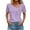 Purple, variant on Scyoekwg Womens Tops Short Sleeve Tops Casual Comfy V-Neck Button Eyelet Shirts Summer Ladies Tops Solid Color Loose Blouses (Blue,XL)