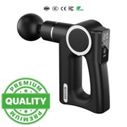 Brushless Motor Massage Gun with 6 Detachable Heads, Touch Screen, Low Noise, Lightweight