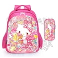 thumbnail image 2 of Pink Hello Kitty School Bags Lovely Orthopedic Girls Primary Backpack Kids Back to School Gift Cartoon Mochilas General, 2 of 7