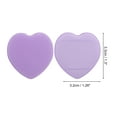 thumbnail image 2 of Unique Bargains 5 Pcs Heart-Shaped Face Makeup Sponge for Travel Purple Hydrophilic Polyurethane, 2 of 6