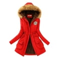 thumbnail image 1 of Fluffy Jacket Button Down Overcoat Women Solid Color Coat Windproof Outer Coat Warm Winter Overcoat Long Sleeve Cardigan, 1 of 5