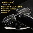 thumbnail image 2 of BLMUSA-gafas de lectura multifocales progresivas para hombres y mujeres, gafas de titanio Anti luz azul, gafas casuales para ancianos, alta calidad, 2 of 4