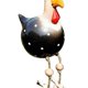 thumbnail image 2 of Estatua Creativa Pollo Ojos Grandes Regalos Perfectos Pies Largos para Exteriores E Interiores (A), 2 of 8