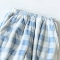 thumbnail image 5 of HAPIMO Women's Flannel Pajama Pant Plaid Pajama with Pockets Wide Leg Lightweight Casual Elastic Waist Home Yoga Pant Blue L, 5 of 5