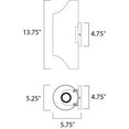 thumbnail image 3 of Maxim Lighting - LED Outdoor Wall Sconce - Outdoor Wall Mount - Lightray-12W 2, 3 of 4