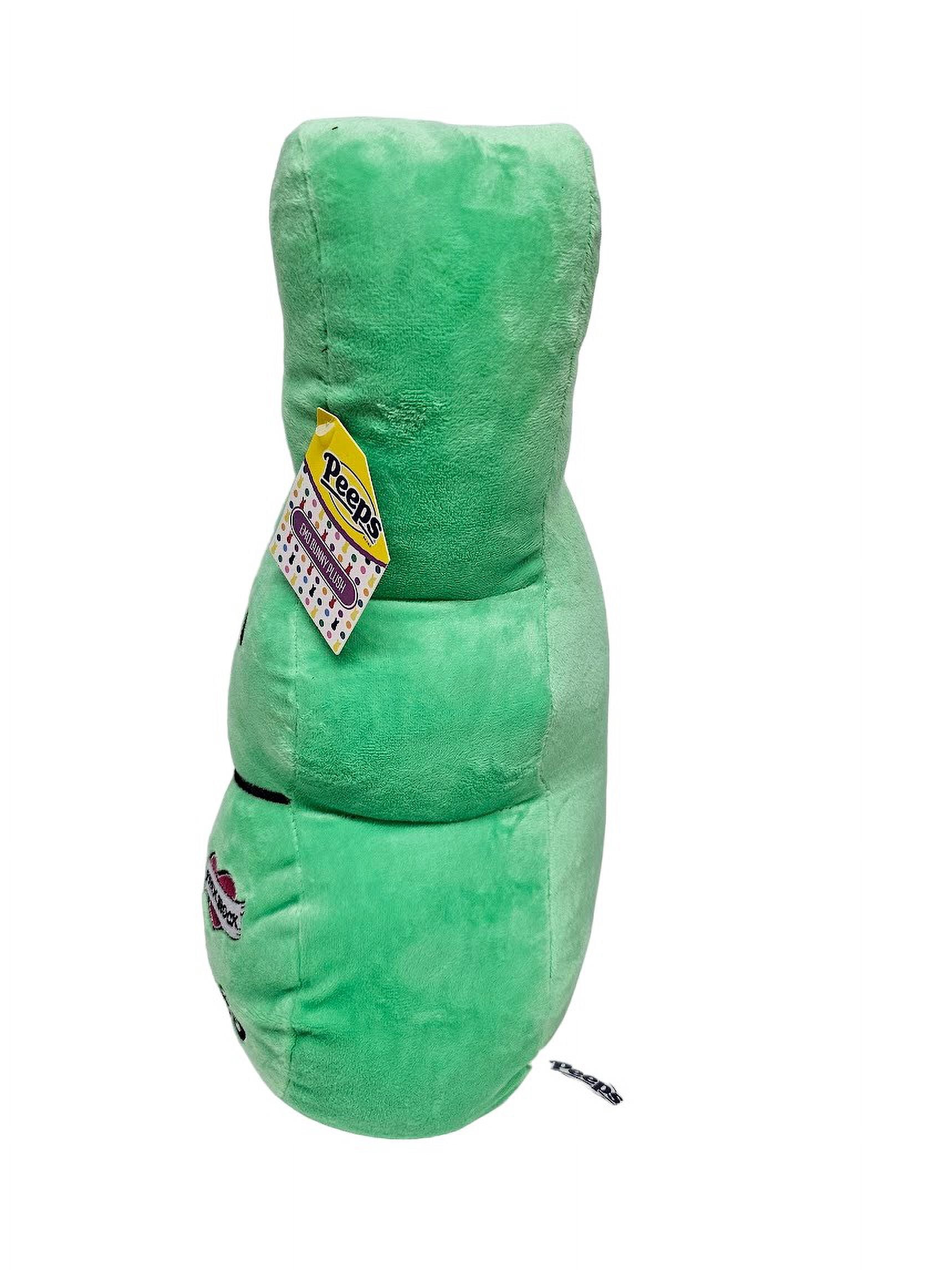 15" Peeps Emo Green Bunny Plush