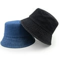 thumbnail image 6 of Fgnfyis Classic Denim Bucket Hat Sun Outdoor Casual Unisex Headwear For Daily Use Dark Blue One Size, 6 of 7