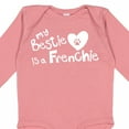thumbnail image 4 of Inktastic Bestie Frenchie Boys or Girls Long Sleeve Baby Bodysuit, 4 of 5