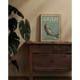 thumbnail image 3 of HFDF Vtage Canvas Wall Art, Vtage Wall Art for Livg Room, Catch The Moment Fish Animal Bathroom Picture Decor, Birthday Fathers Day Christmas Fishg Gifts for Men 12x16inch Framed, 3 of 6