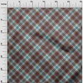 thumbnail image 3 of oneOone Cotton Poplin Brown Fabric Checks Craft Projects Decor Fabric Printed By The Yard 56 Inch Wide, 3 of 4