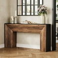 thumbnail image 5 of Tribesigns Modern Console Table, 63" Wood Entryway Table with Storage for Living Room, Black & Brown, 5 of 6