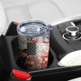 thumbnail image 5 of 20 Oz Pioneer Flower Coffee Tumbler Double Wall Insulated Stainless Steel Water Bottle | Metal Reusable Thermoses Flask with Cup Cap | Leak & Sweat Proof with Anti-Dust Lid, 5 of 7