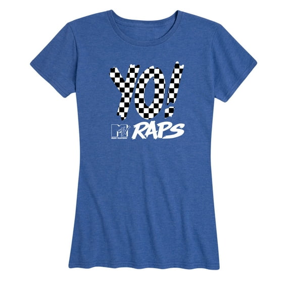 MTV - Yo Checkers MTV Raps - Women's Short Sleeve Graphic T-Shirt