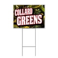 thumbnail image 1 of Collard Greens (18" x 24") Yard Sign, Includes Metal Step Stake, 1 of 6