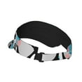 thumbnail image 3 of Easygdp Panda Cute Pink Hearts Stretchy Visor - Unisex Visor Hat for Men and Women, UPF 50 Sun Protection Visor, Ultra-Light, 3 of 8