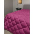 thumbnail image 2 of Hot Pink Down Alternative Comforter, Old Fashioned Polka Dots Symmetrical Pattern in Vibrant Color Classical Pop, Microfiber Quilt for All Season, 5 Sizes, Black Hot Pink, by Ambesonne, 2 of 3