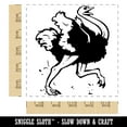 thumbnail image 2 of Running Ostrich Giant Bird Square Rubber Stamp Stamping Scrapbooking Crafting - Large 2.75in, 2 of 7