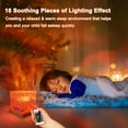 thumbnail image 4 of northern lights projector，16-Color Gradient Rotating Water Lamp with Remote Control, Beach-Themed Northern Lights Projector, Plastic Base Suitable for Offices, Bedrooms (Cube, Rechargeable), 4 of 6