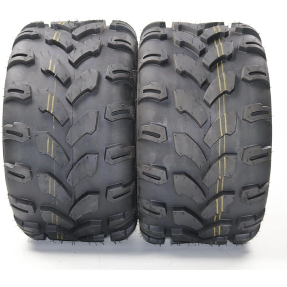 PrecisionAuto 2-Pack 18x7-8 ATV UTV Tires, 4PR Tubeless All Terrain Mud Trail Sand Off-Road Tires with Heavy-Duty Tread for UTV, Side-by-Side, Farm & Utility Vehicles
