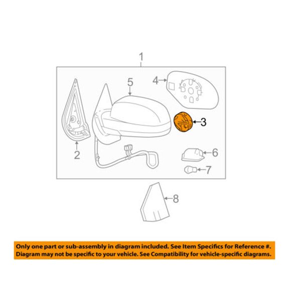 GM OEM-Door Side Rear View Power Mirror Motor 15874997